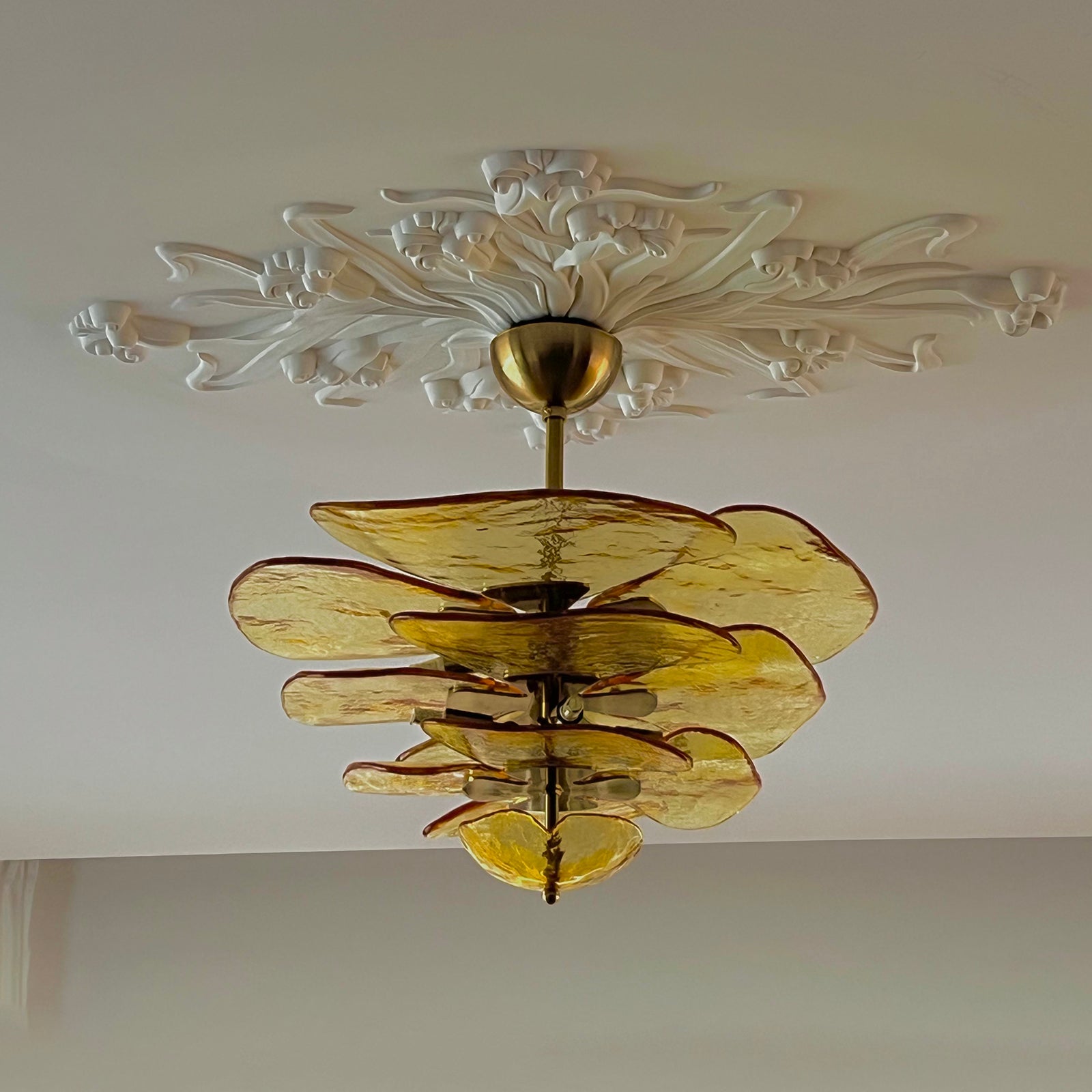 Lilypad Glass Chandelier