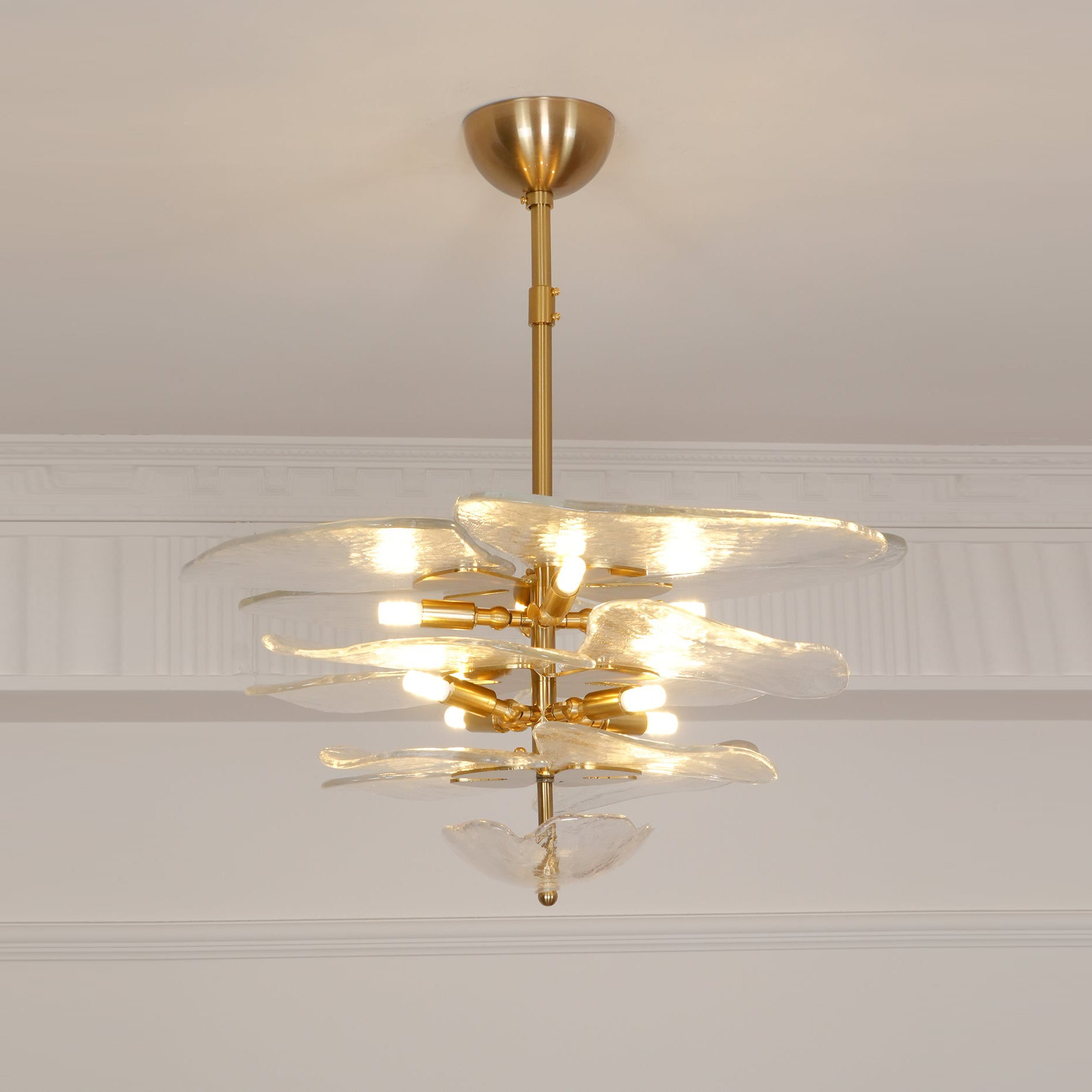 Lilypad Glass Chandelier