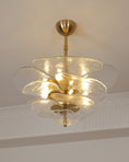 Load image into Gallery viewer, Lilypad Glass Chandelier
