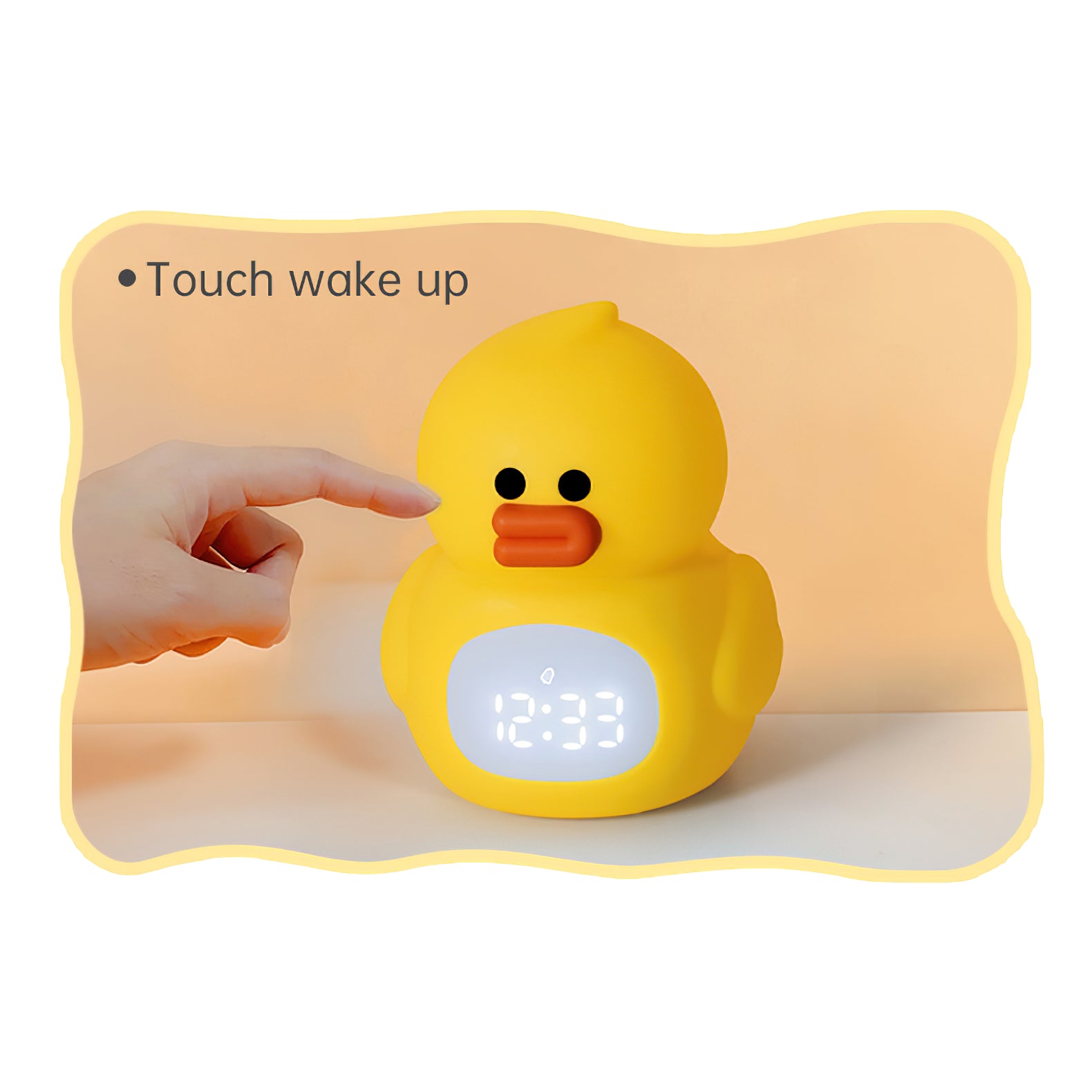 Little Duck Clock & Lamp (built-in battery)