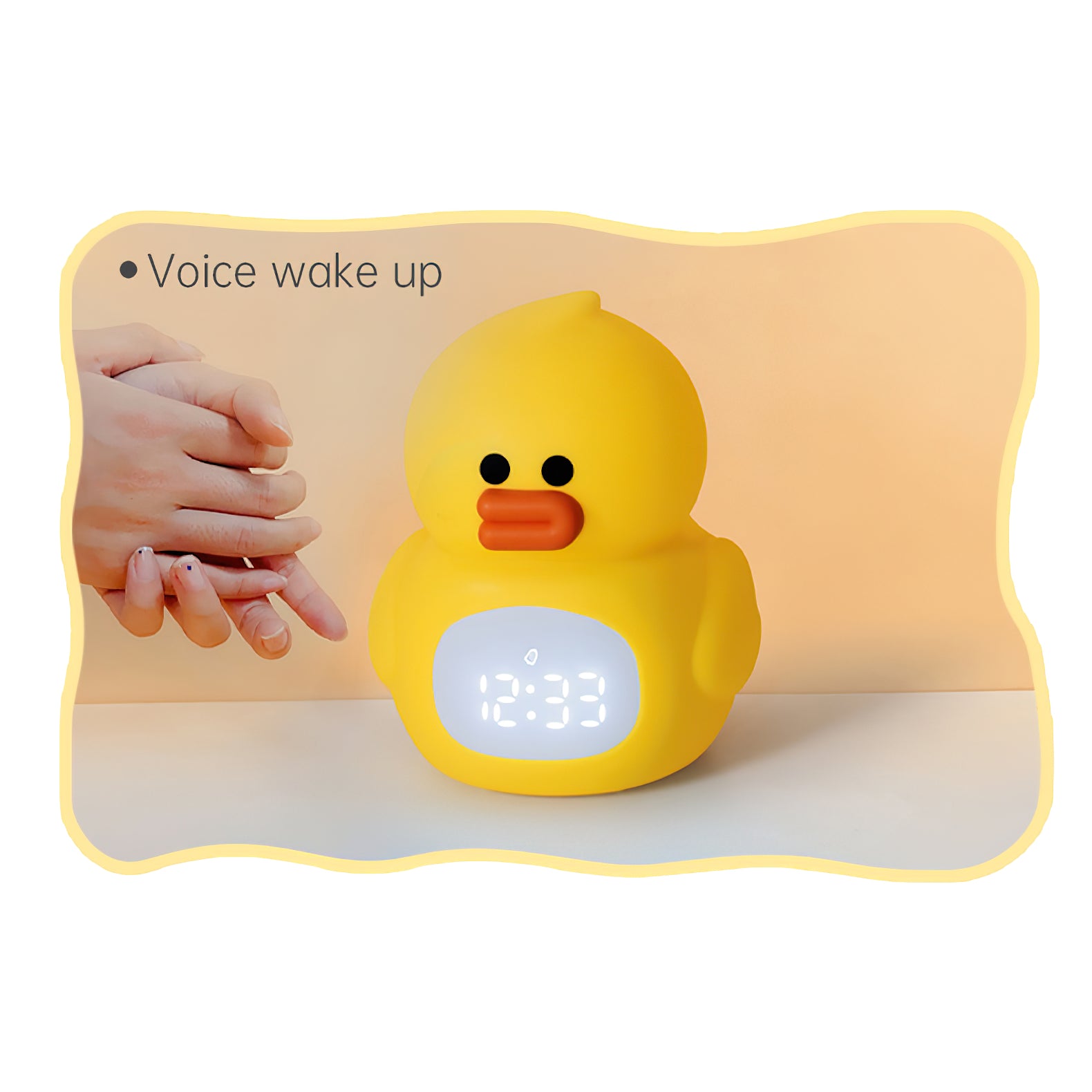 Little Duck Clock & Lamp (built-in battery)