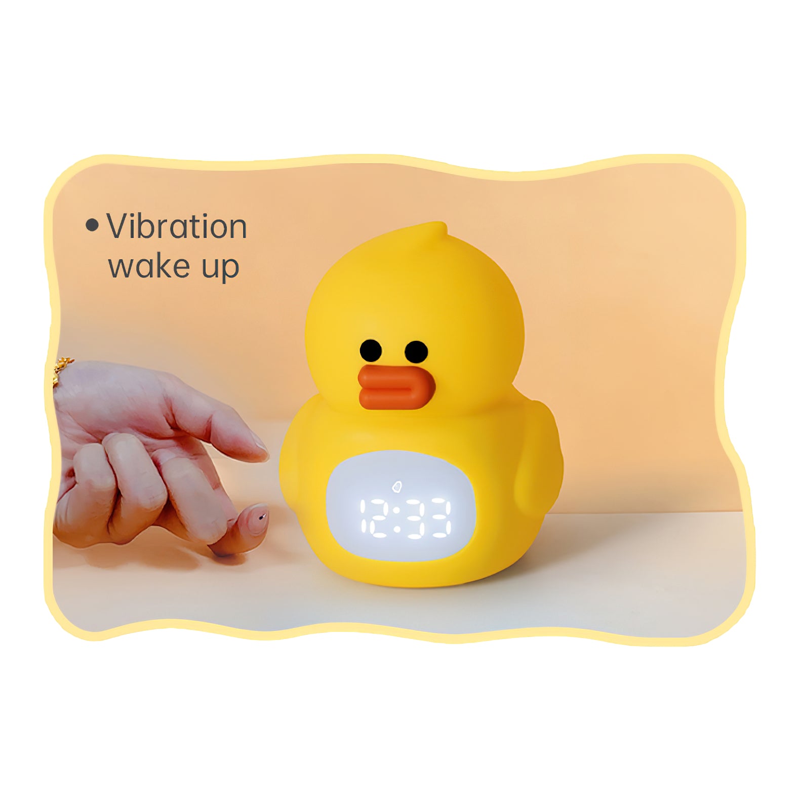 Little Duck Clock & Lamp (built-in battery)