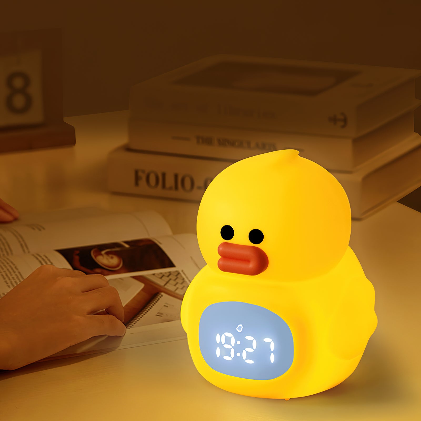 Little Duck Clock & Lamp (built-in battery)