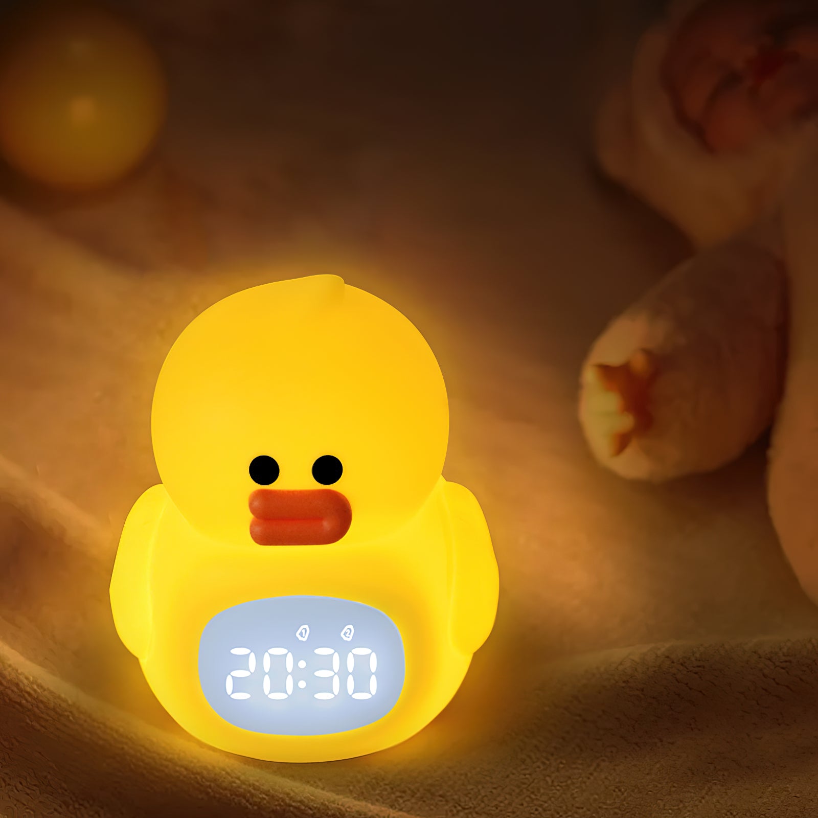 Little Duck Clock & Lamp (built-in battery)