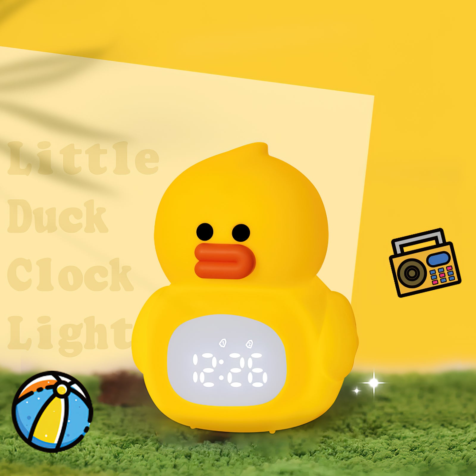 Horloge et lampe Little Duck (batterie intégrée)