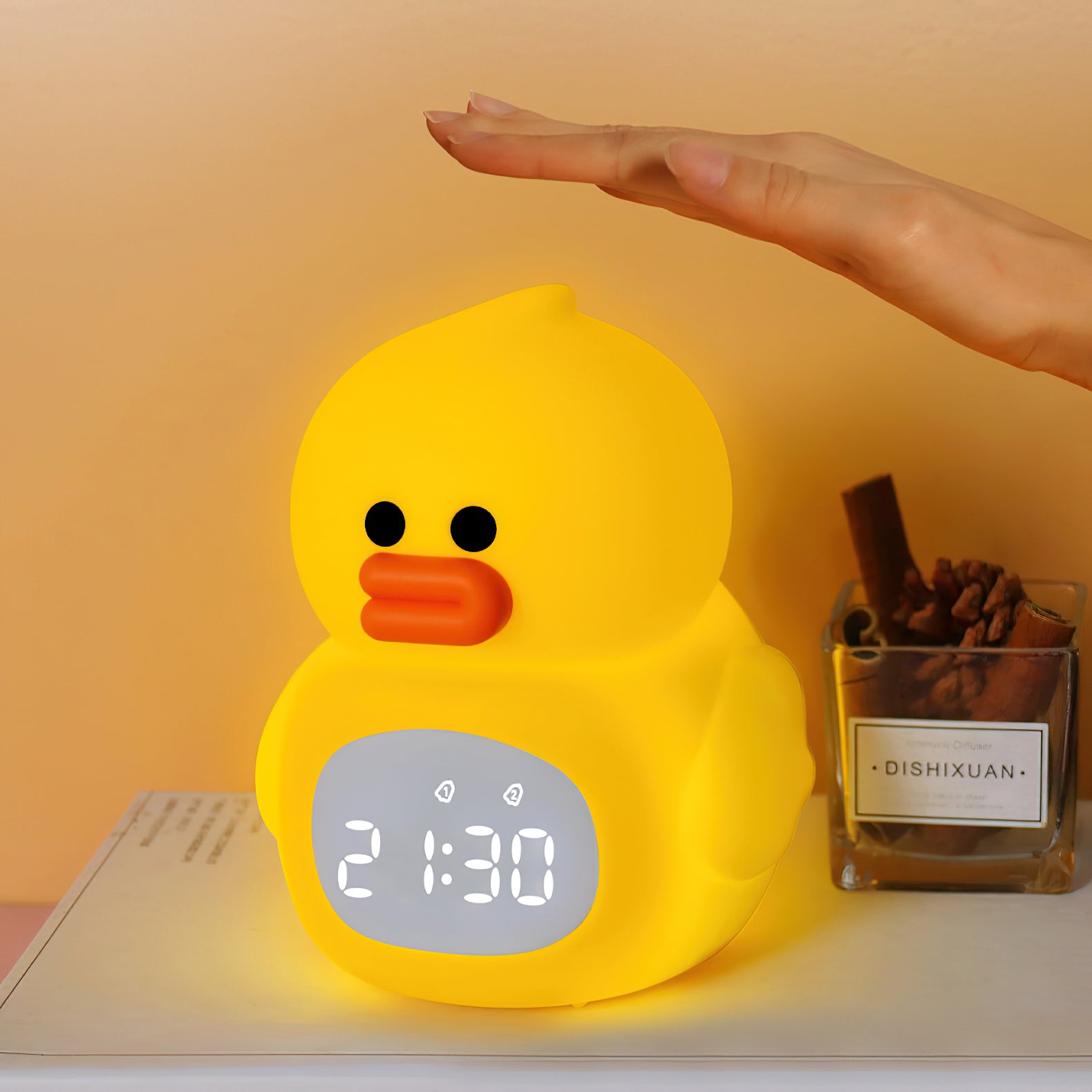 Horloge et lampe Little Duck (batterie intégrée)