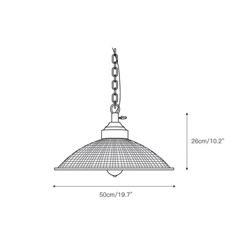 Lobby Pendant Light – detail 5 — Dimension drawings 3