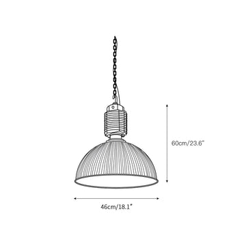 Lobby Pendant Light – detail 3 — Dimension drawings 1
