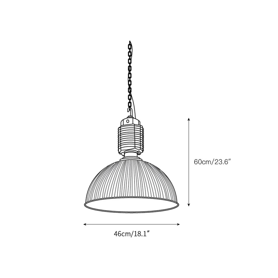 Lobby Pendant Light – detail 3 — Dimension drawings 1