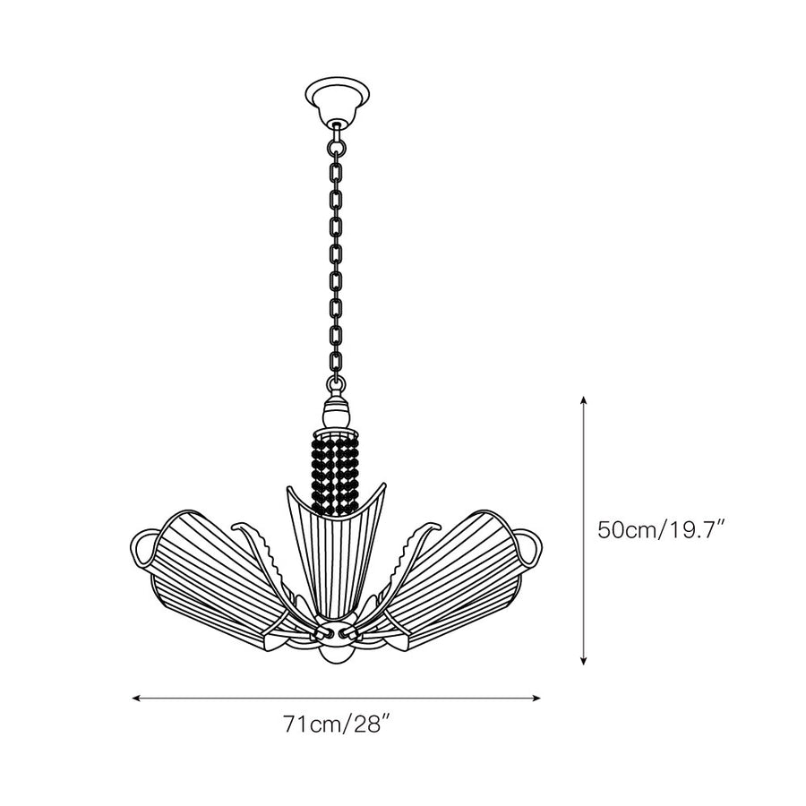 Lobmeyr Chandelier – detail 3 — Dimension drawings 1
