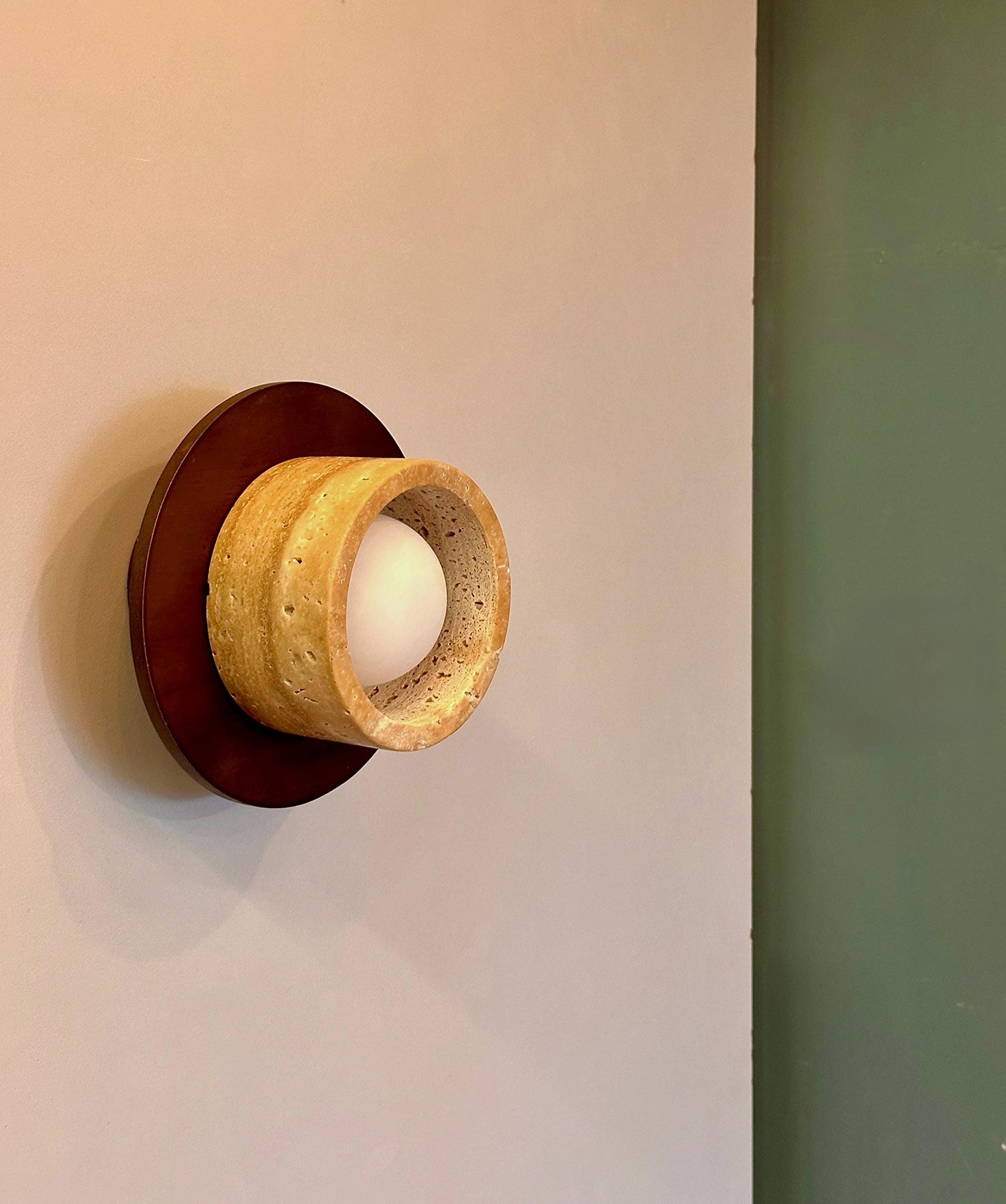 Logatec Traverine Wall Lamp