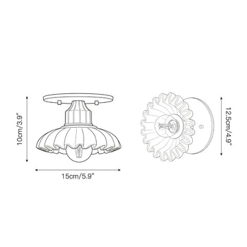 Lola Surface Wall Lamp – detail 3 — Dimension drawings 1