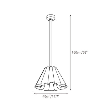 Lora Pendant Lamp – detail 3 — Dimension drawings 1