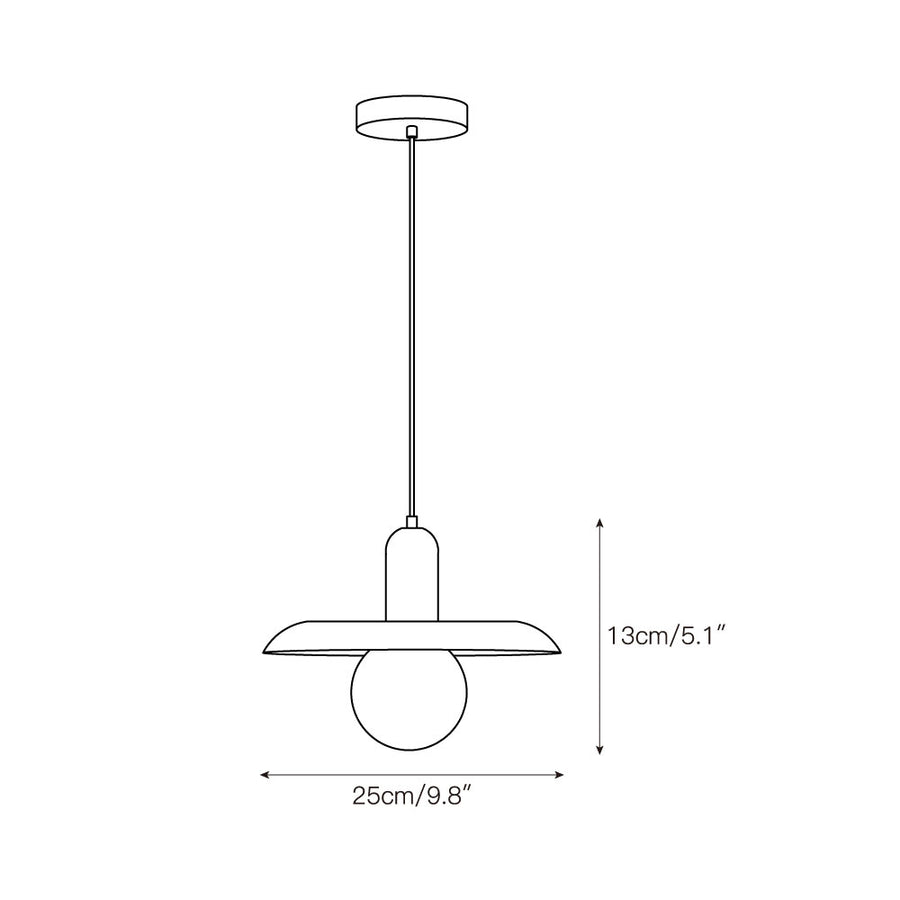 Lu Pendant Lamp – detail 3 — Dimension drawings 1