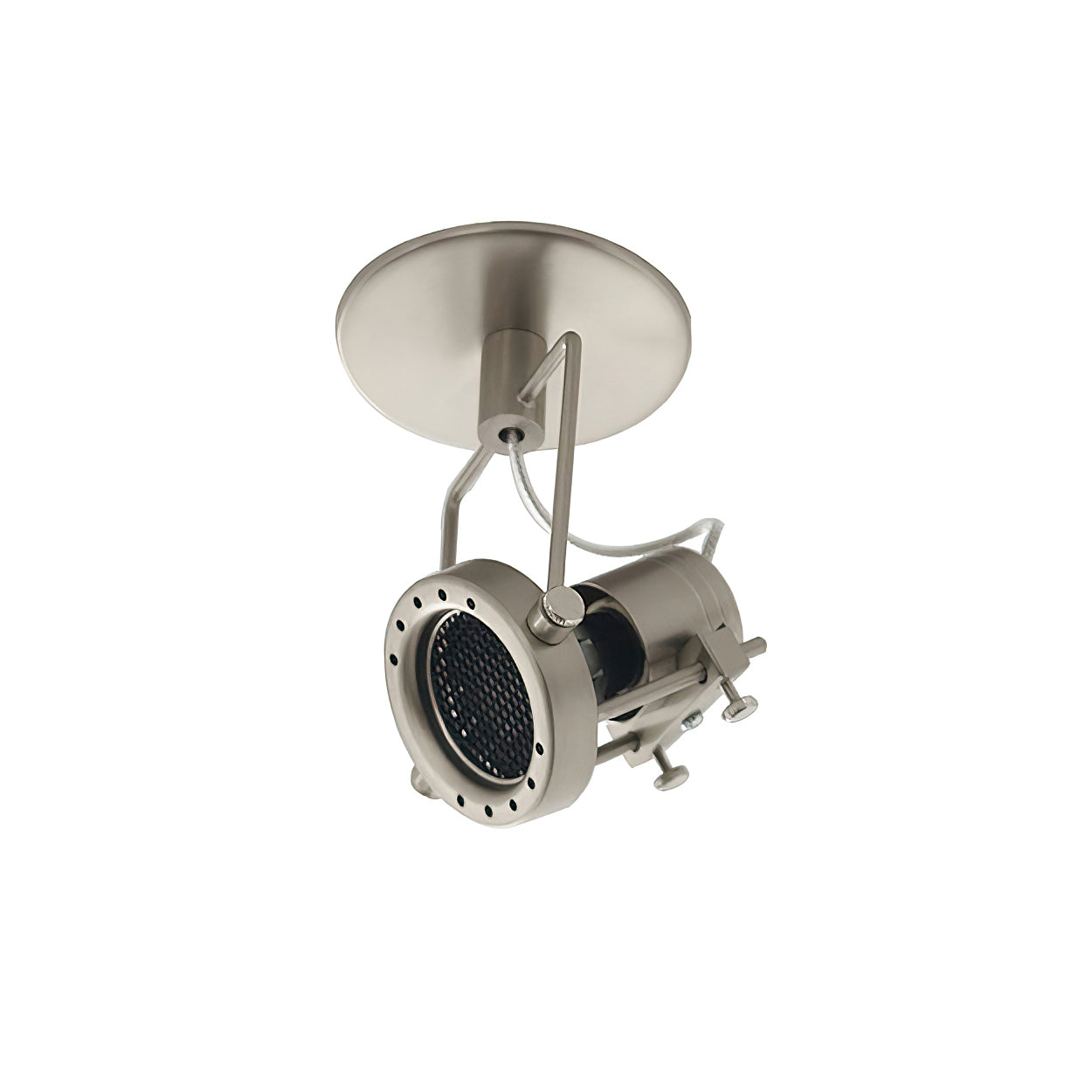 Lucide Industrial Nickel Ceiling Lamp