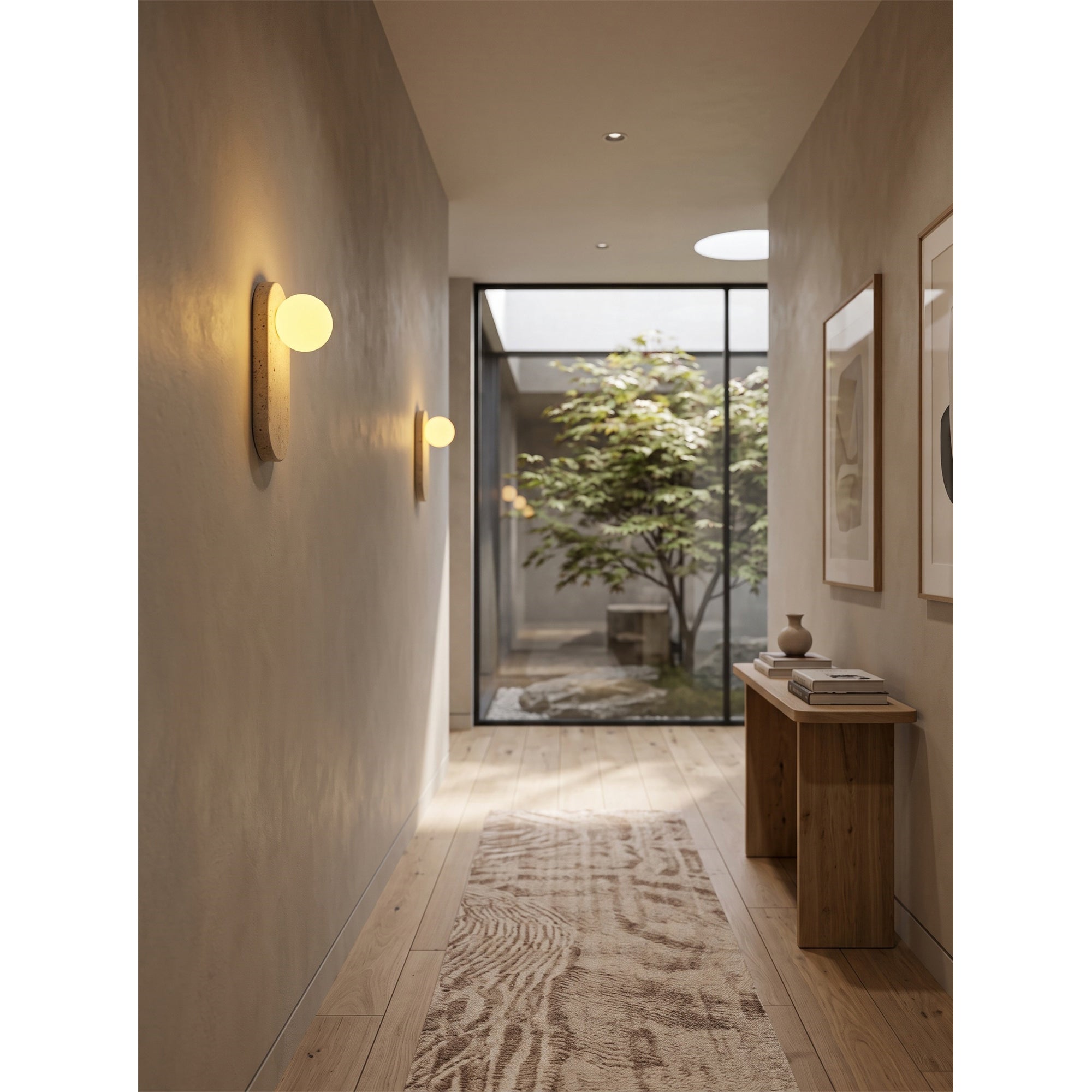 Lucie Travertine Sconce