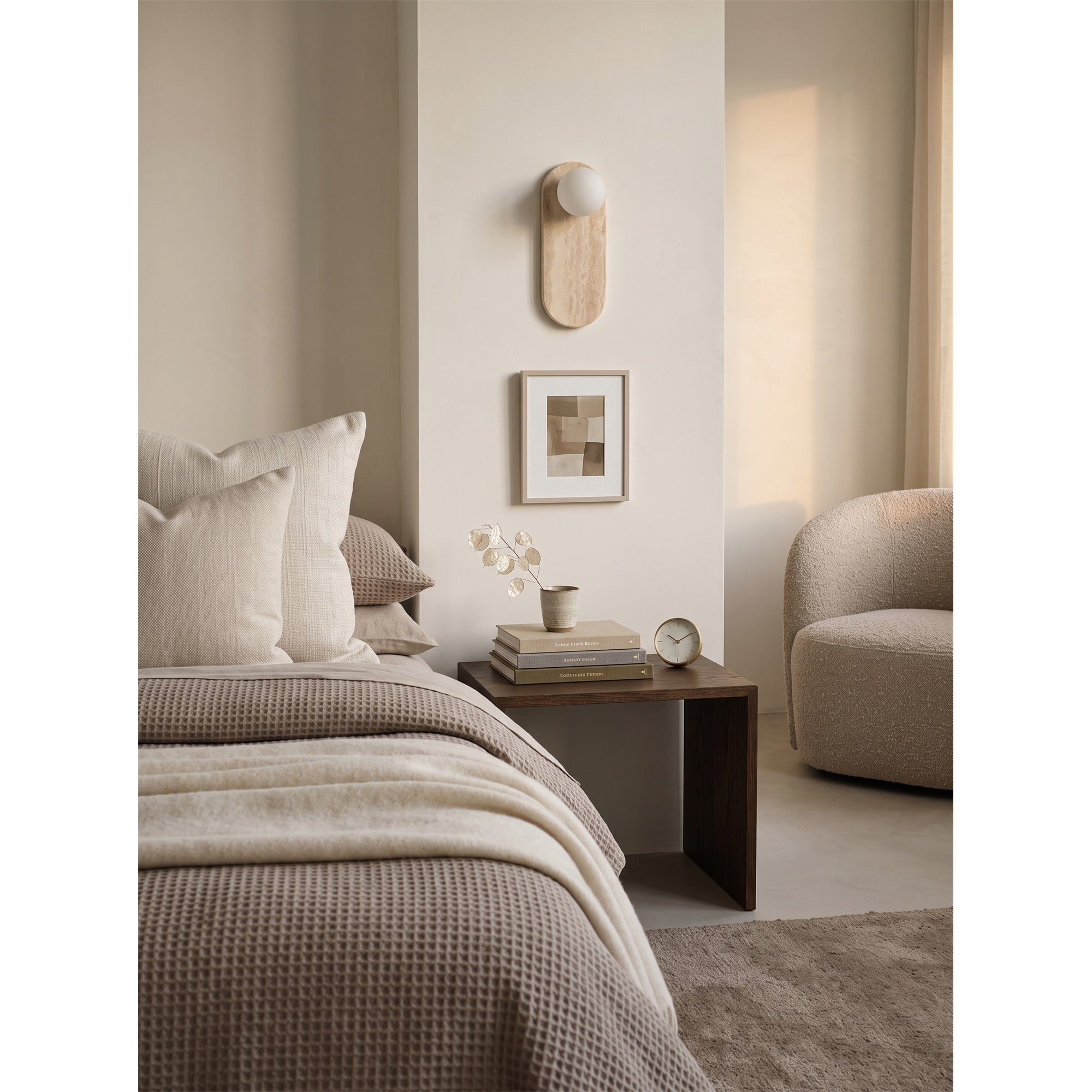 Lucie Travertine Sconce