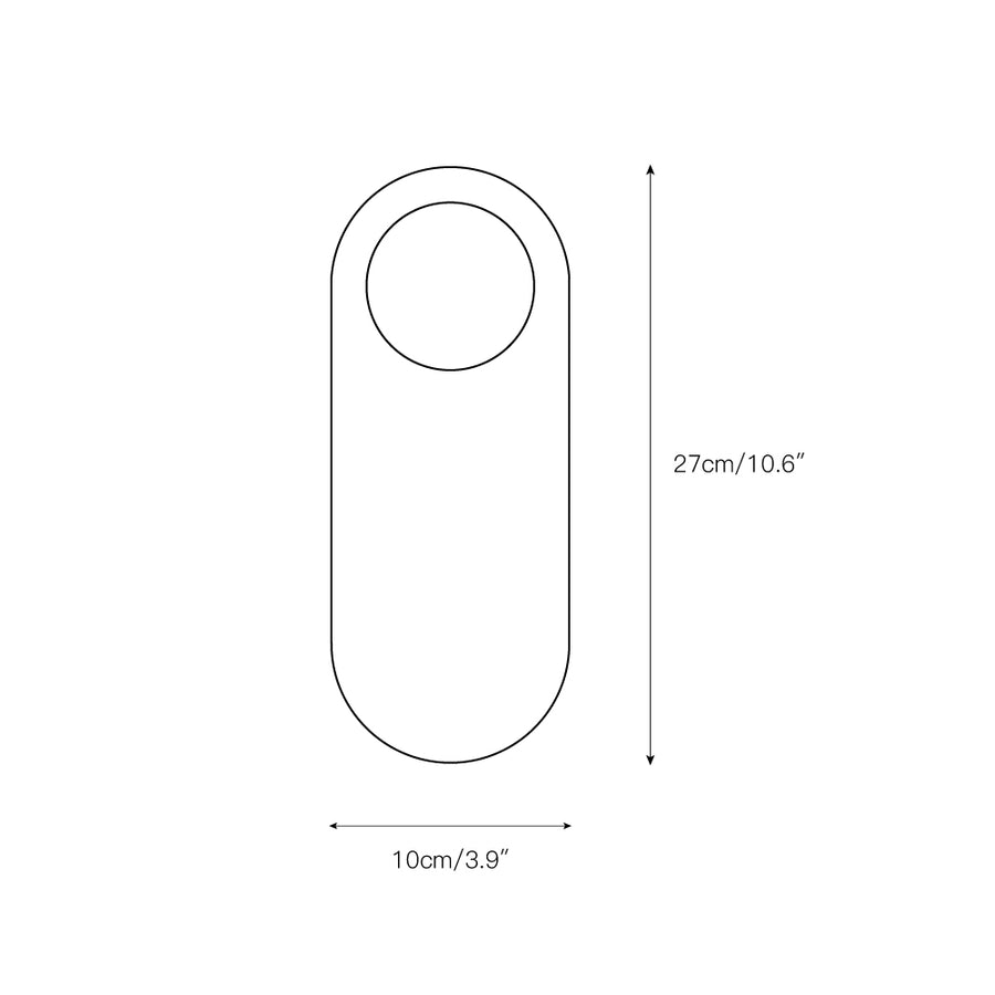 Lucie Onyx Wall Lamp ∅ 3.9″ x H 10.6″ – detail 3 — Dimension drawings 1