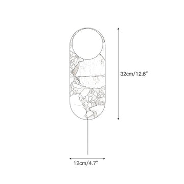 Lucie Red Plug-in Wall Lamp – detail 3 — Dimension drawings 1