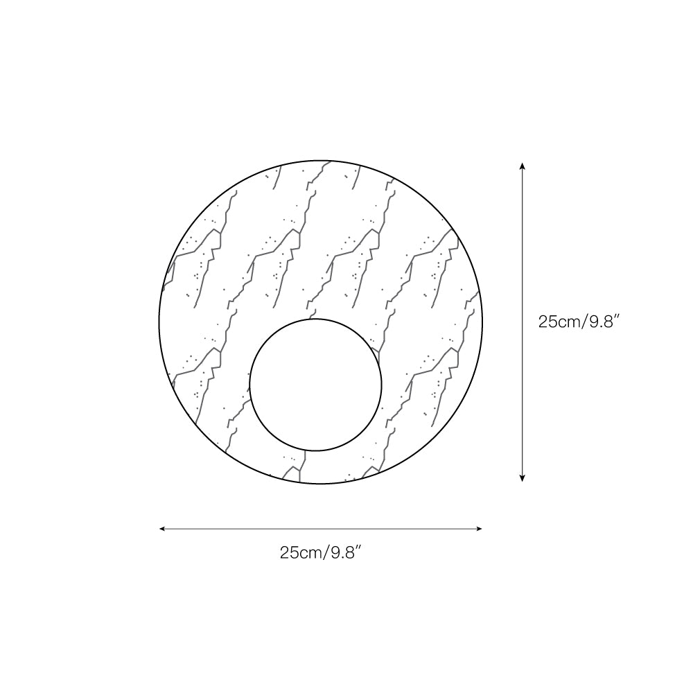 Applique ronde Lucie