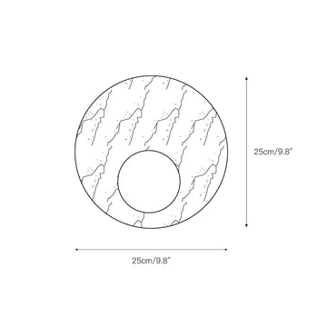 Lucie Round Wall Lamp – detail 3 — Dimension drawings 1