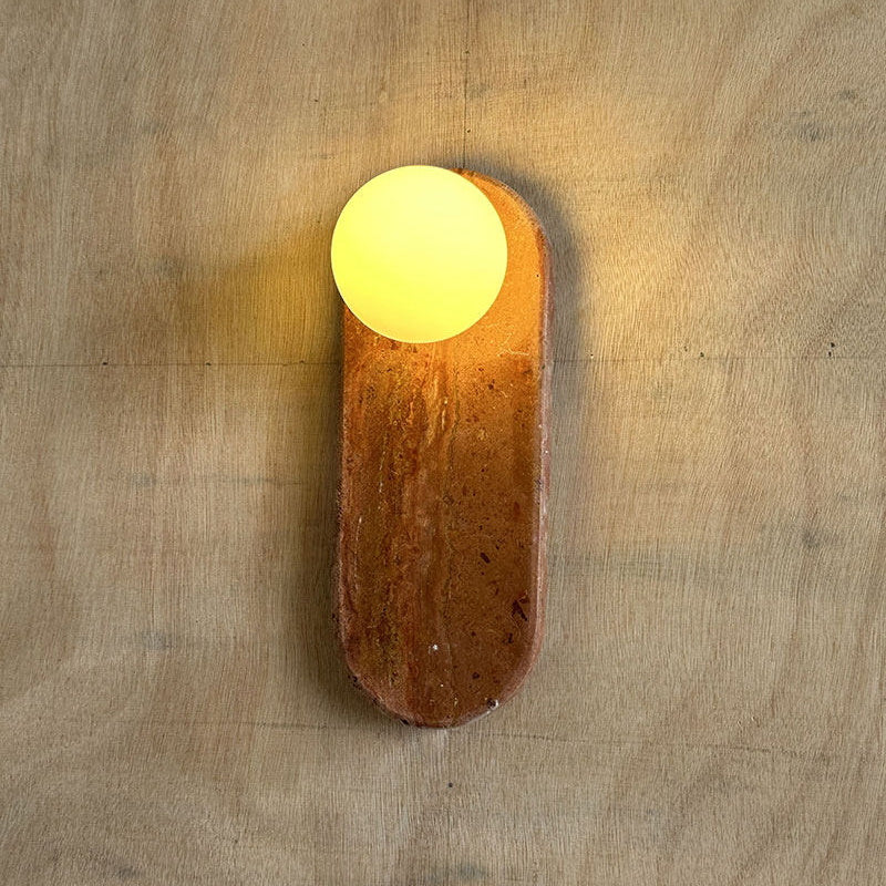 Lucie Travertine Sconce