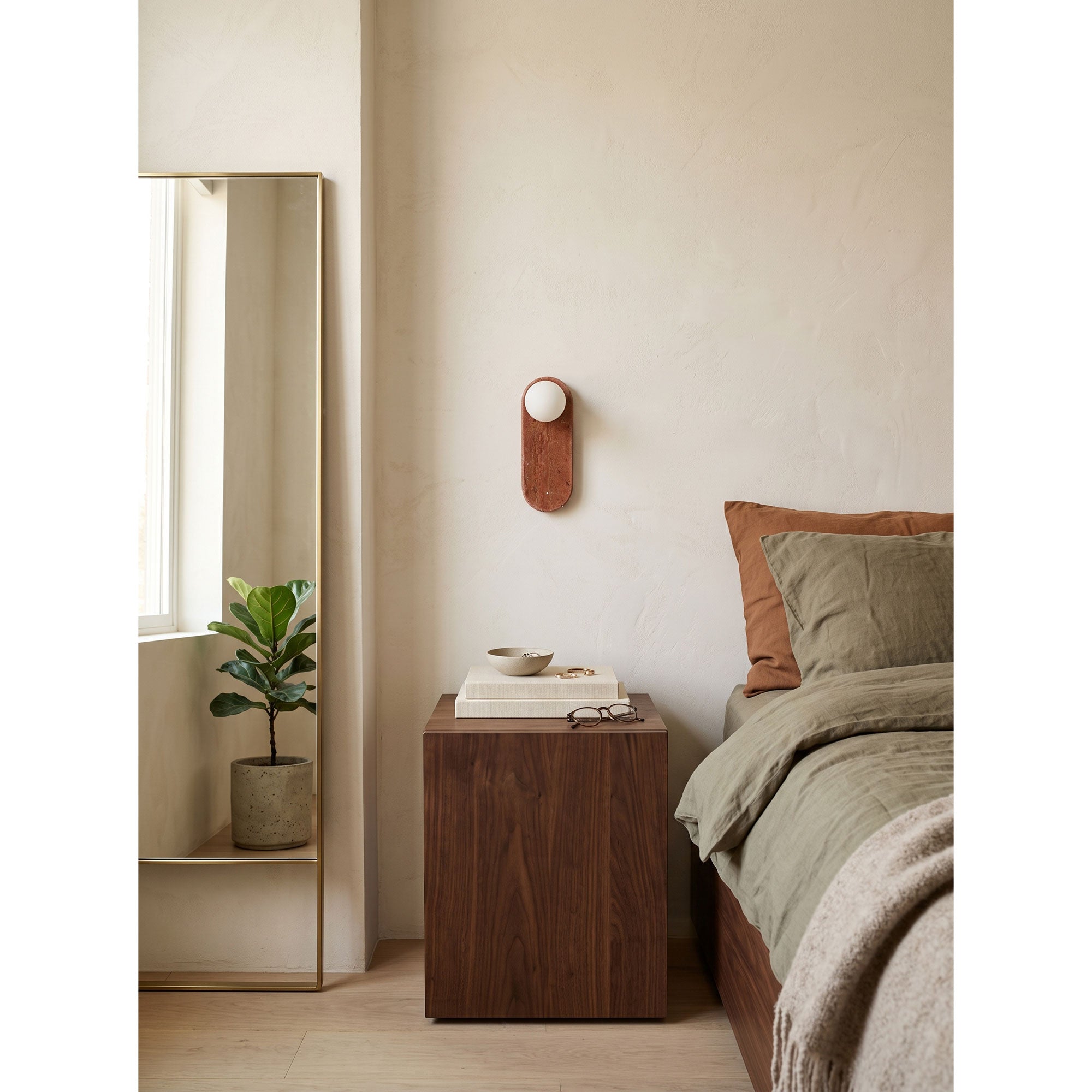 Lucie Travertine Sconce