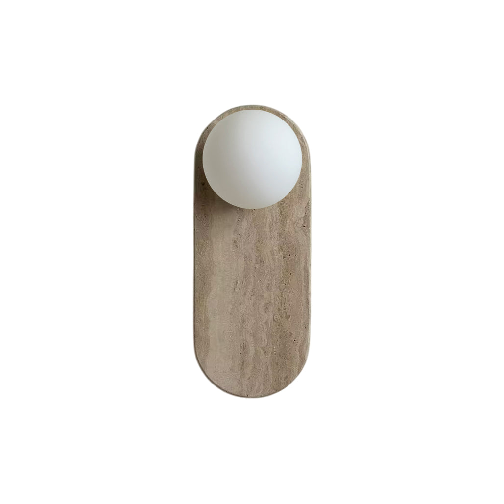 Lucie Beige Travertine Sconce