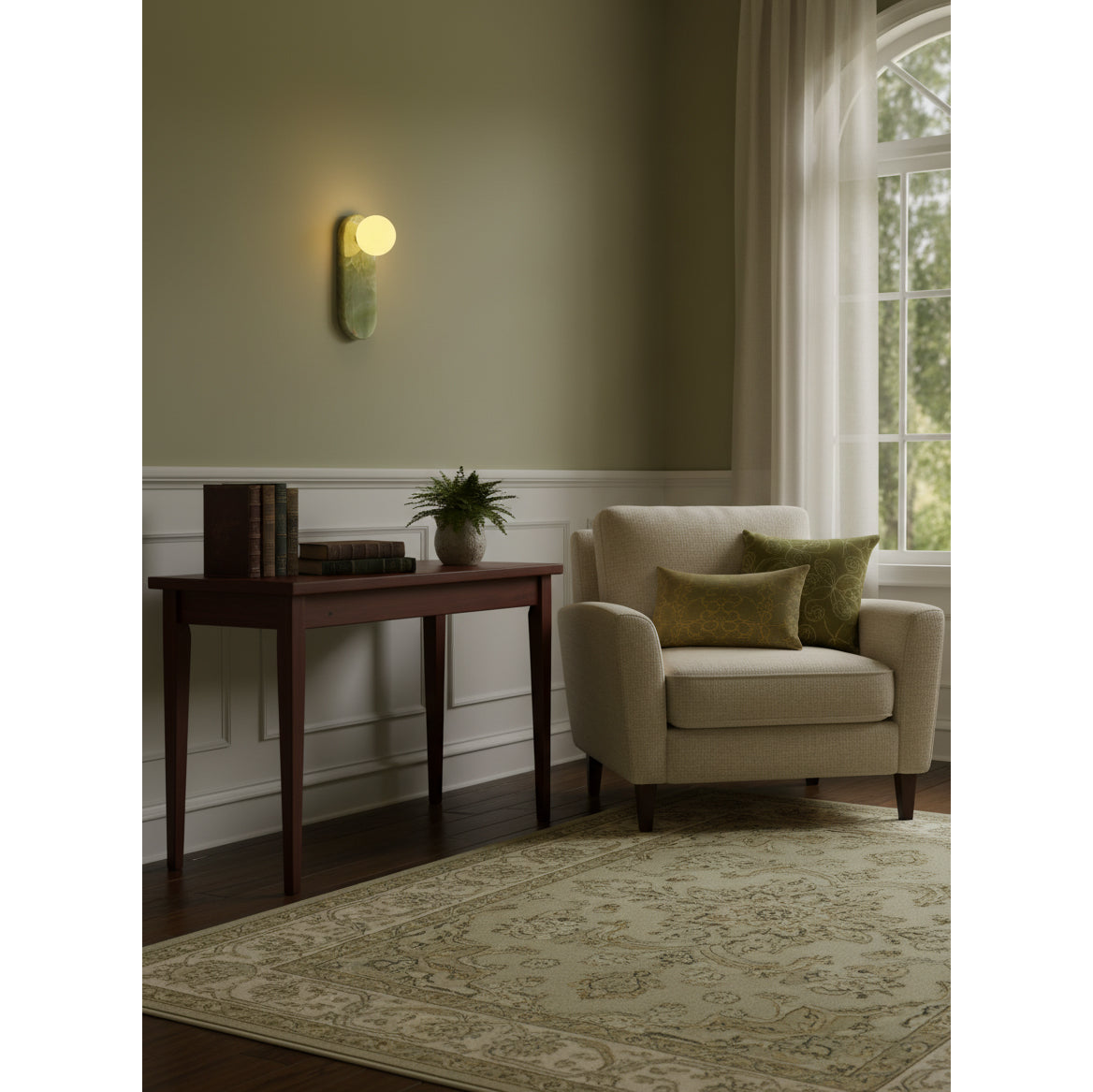 Lucie Jade Wall Lamp ∅ 3.9″ x H 10.6″