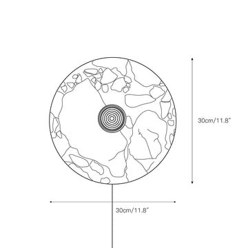 Lucie Marble Plug-in Wall Lamp – detail 4 — Dimension drawings 2