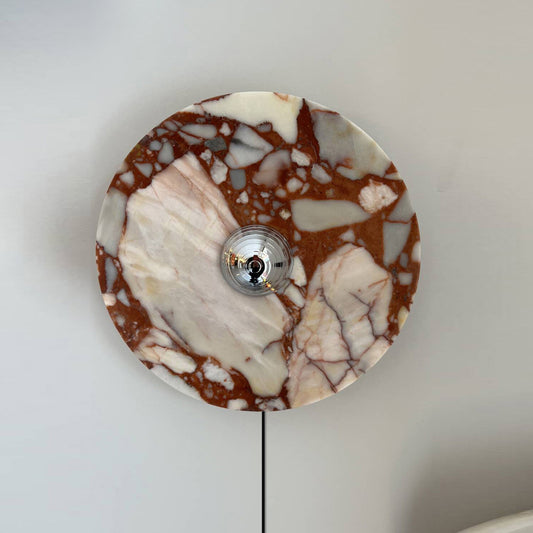 Lucie Marble Plug-in Wall Lamp