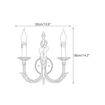 Lucien Wall Sconce – detail 3 — Dimension drawings 1