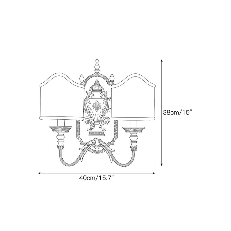 Lucille Wall Sconce – detail 3 — Dimension drawings 1