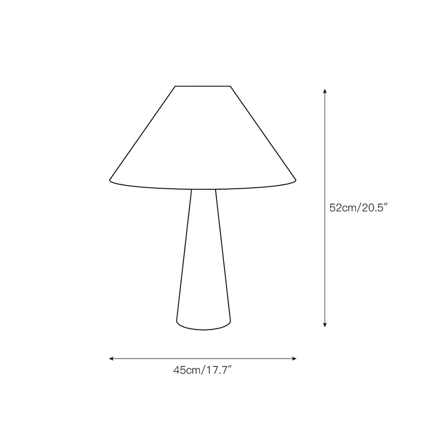 Lulu Travertine Table Lamp – detail 3 — Dimension drawings 1