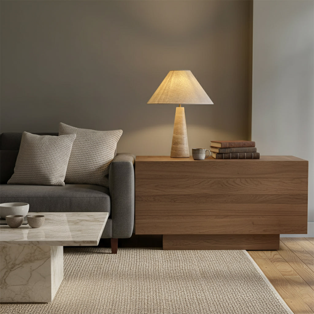 Lulu Travertin Tischlampe