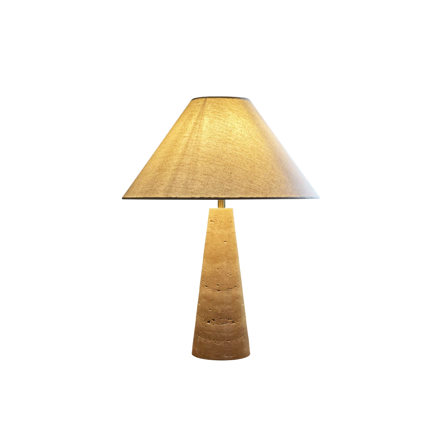 Lampe de table en travertin Lulu