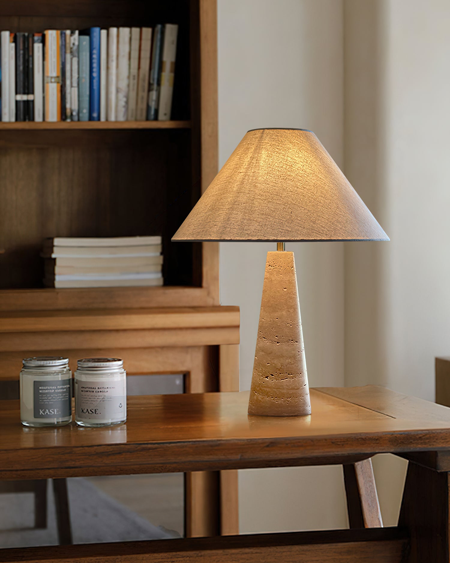 Lulu Travertine Table Lamp