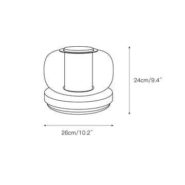 Luna A Table Lamp – detail 3 — Dimension drawings 1