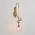 Load image into Gallery viewer, Evelyn Glass Rose Wall Sconce
