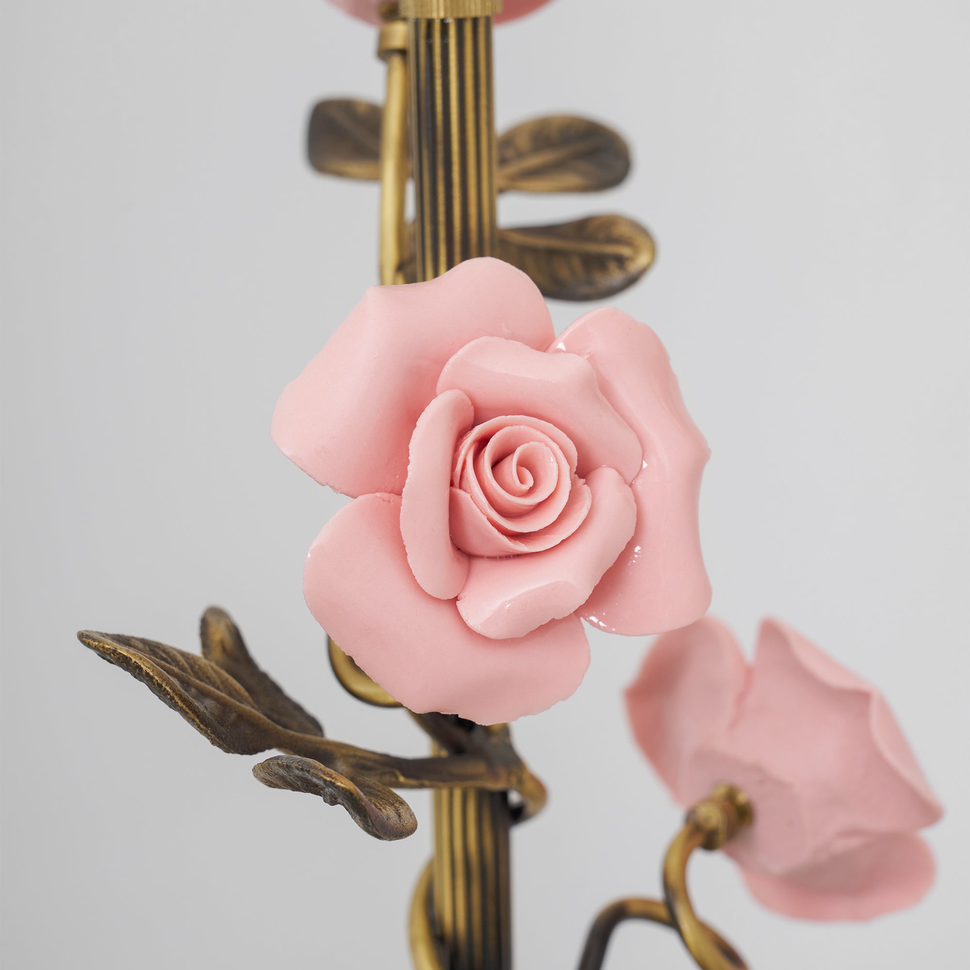 Evelyn Glass Rose Wall Sconce