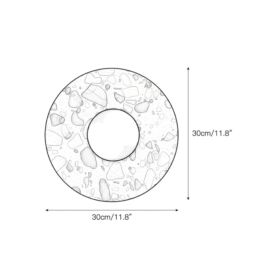 Lunas Terrazzo Wall Lamp – detail 4 — Dimension drawings 2