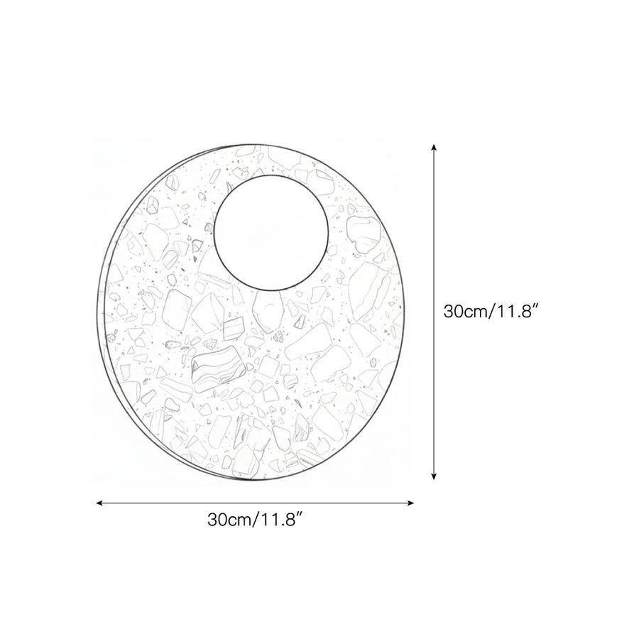 Lunas Terrazzo Wall Lamp – detail 3 — Dimension drawings 1