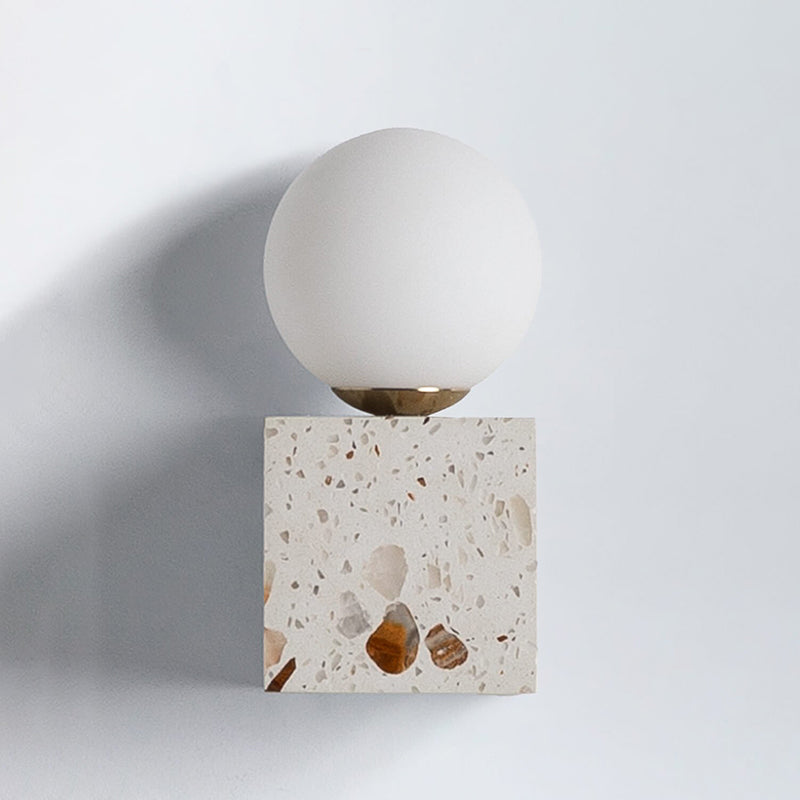 Lunas Terrazzo Cube Wall Sconce