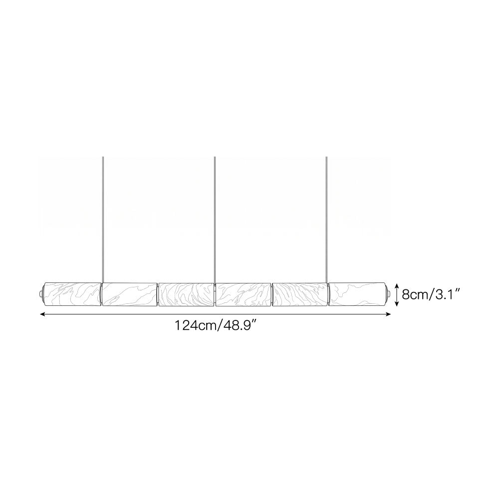 Lunvex Alabaster Linear Pendant Lamp