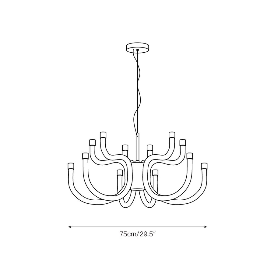 Luxor Chandelier – detail 3 — Dimension drawings 1