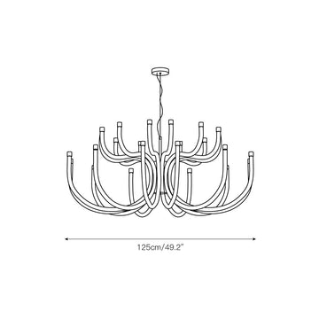Luxor Chandelier – detail 5 — Dimension drawings 3