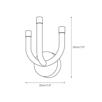 Luxor Wall Lamp – detail 3 — Dimension drawings 1