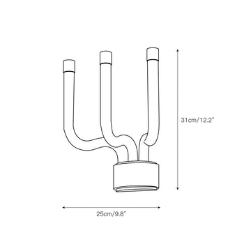 Luxor Wall Lamp – detail 4 — Dimension drawings 2