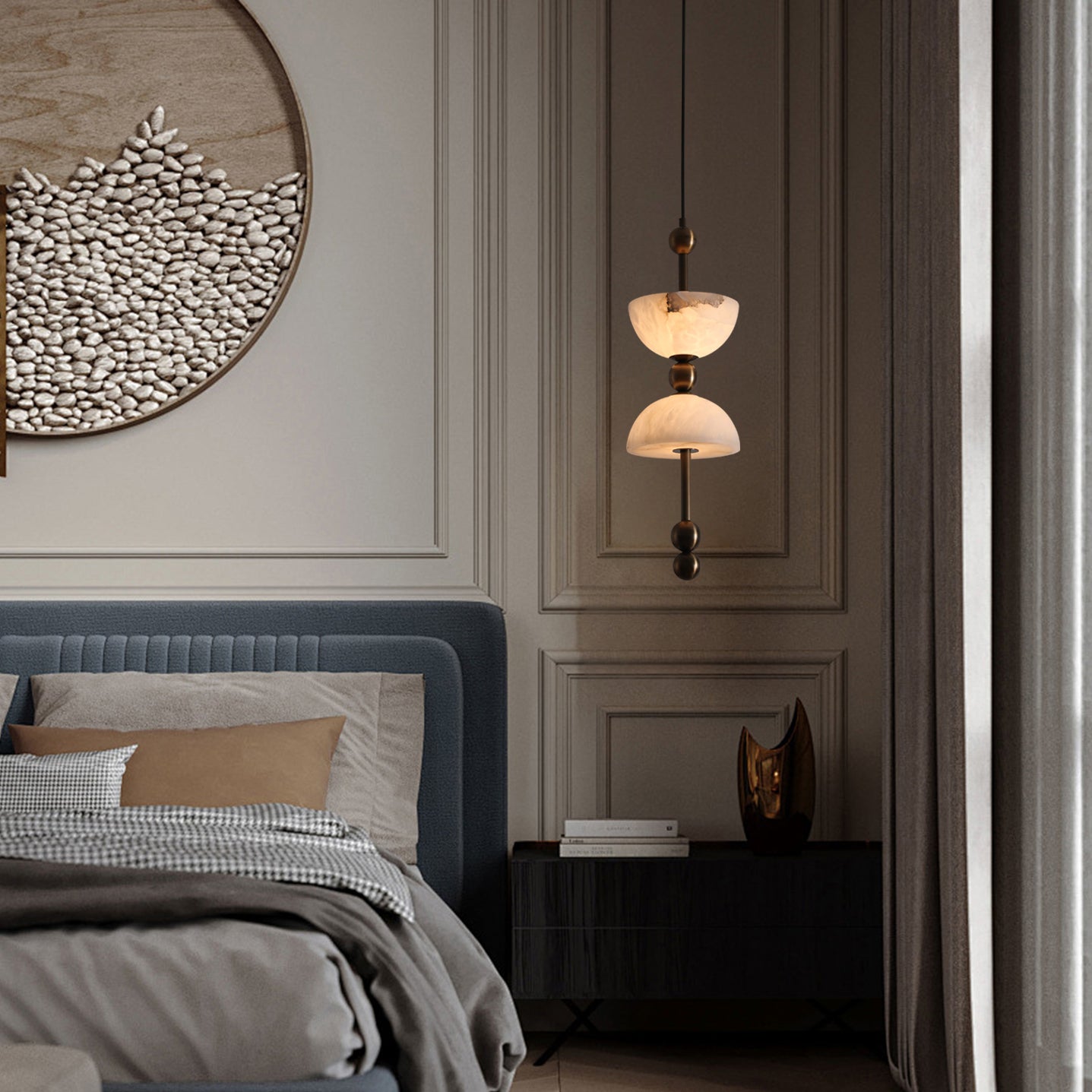 Lyra Alabaster Pendant Lamp