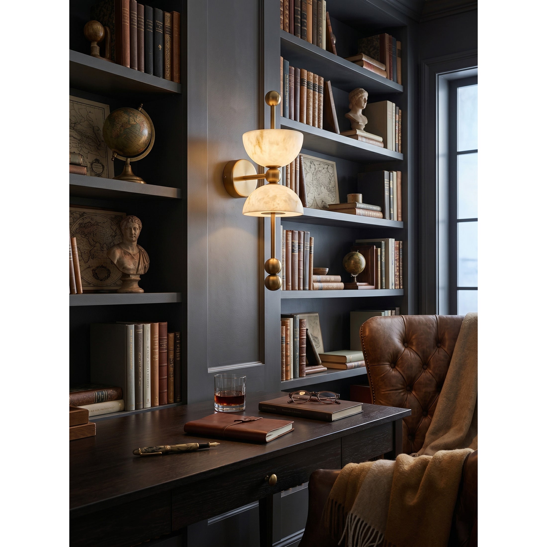 Lyra Alabaster Wall Lamp